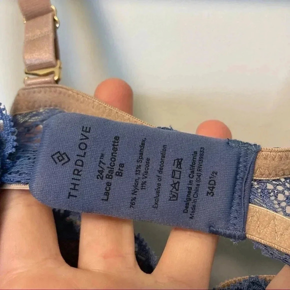 ThirdLove lace balconette bra  size 34D1/2 - Picture 4 of 4